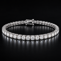 MoissTrade 925 Sterling Silver Moissanite Tennis Bracelet